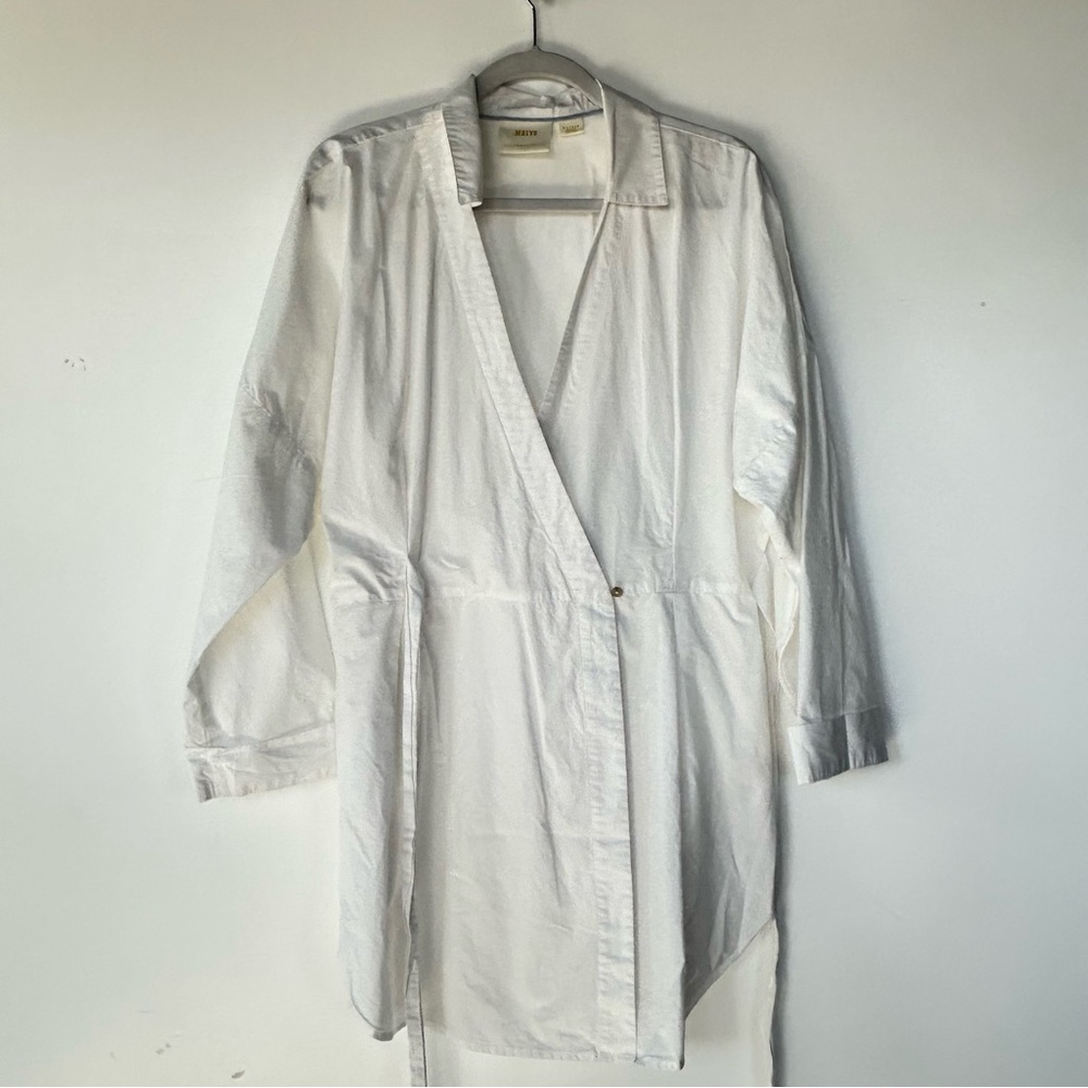 Maeve By Anthropology Wrap White Dress